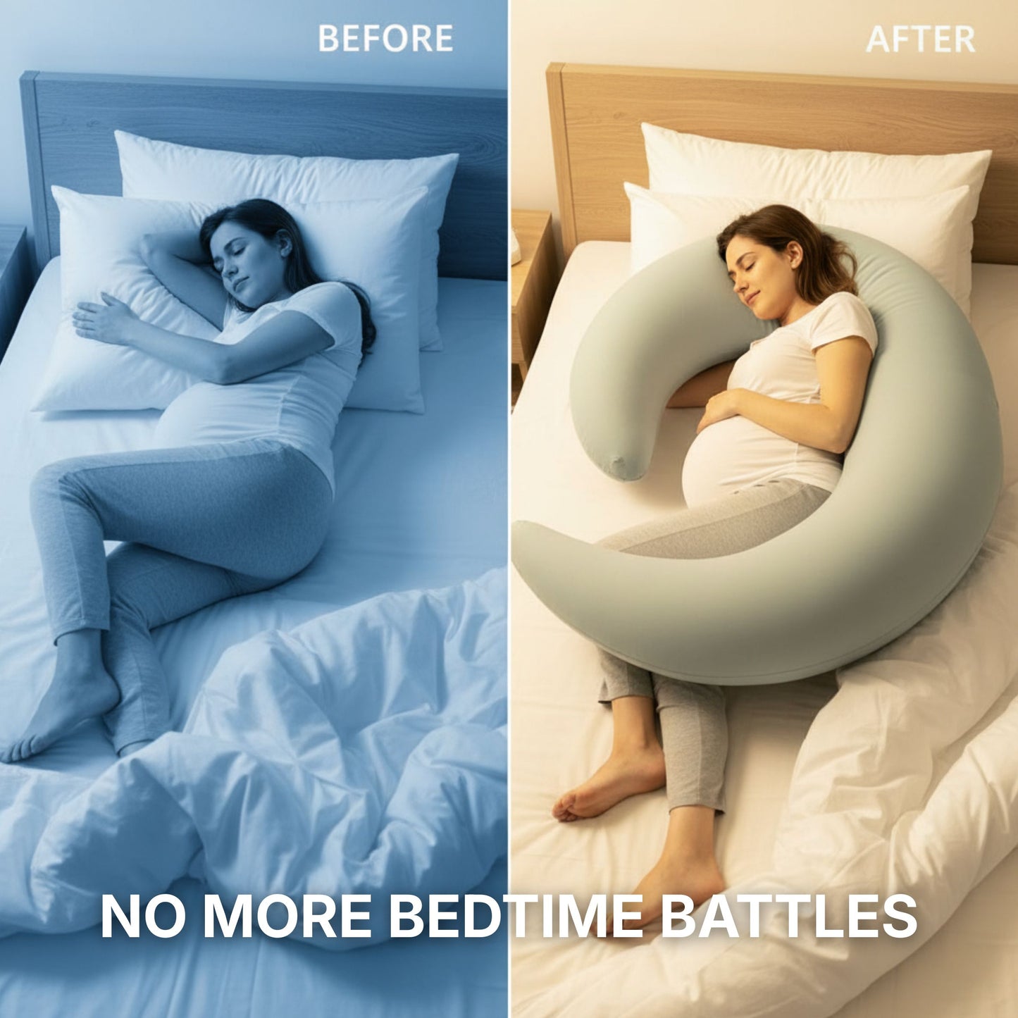 LullaMoon - Side-Sleeper Pregnancy Body Pillow