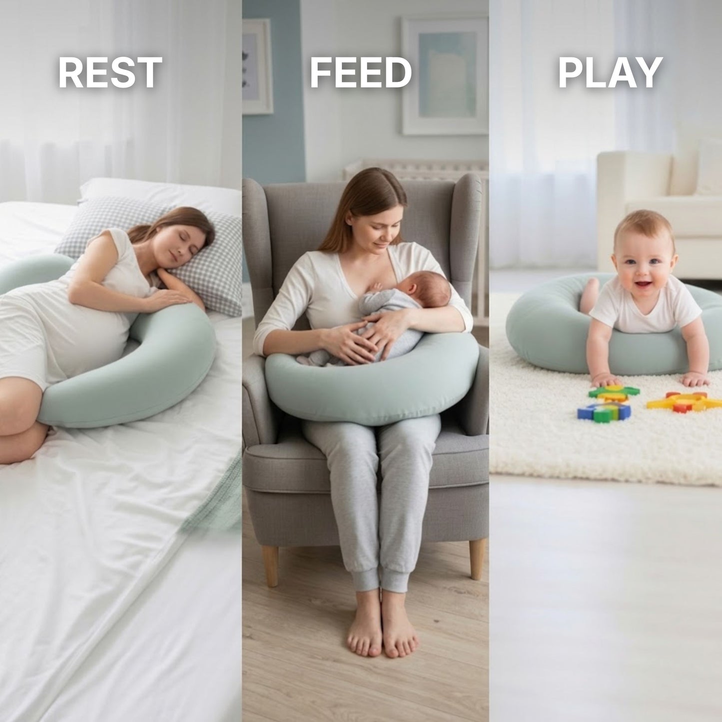 LullaMoon - Side-Sleeper Pregnancy Body Pillow