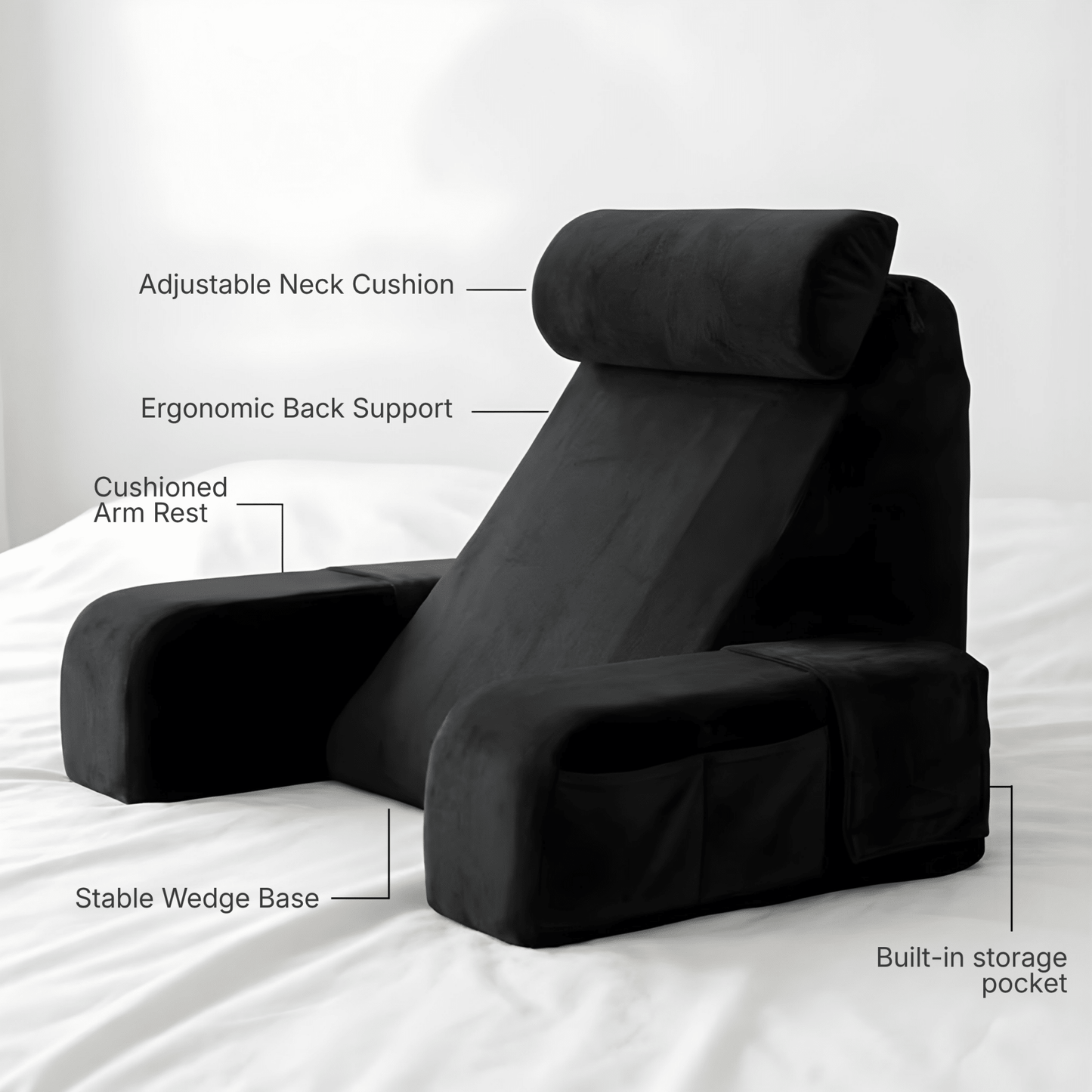 LullaCloud - Memory Foam Pregnancy & Nursing Sofa - Livvewell