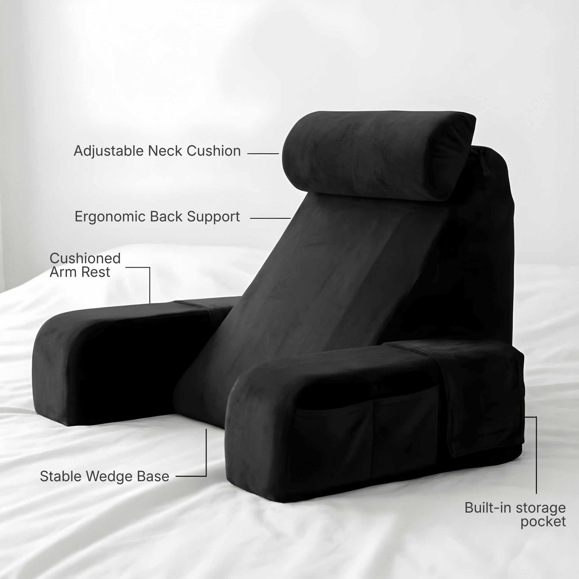 LullaCloud - Memory Foam Pregnancy & Nursing Sofa - Livvewell