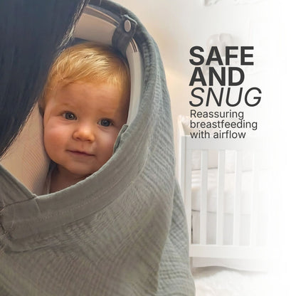 Lullafeed - Nursing Cover with Built - In Fan - Livvewell