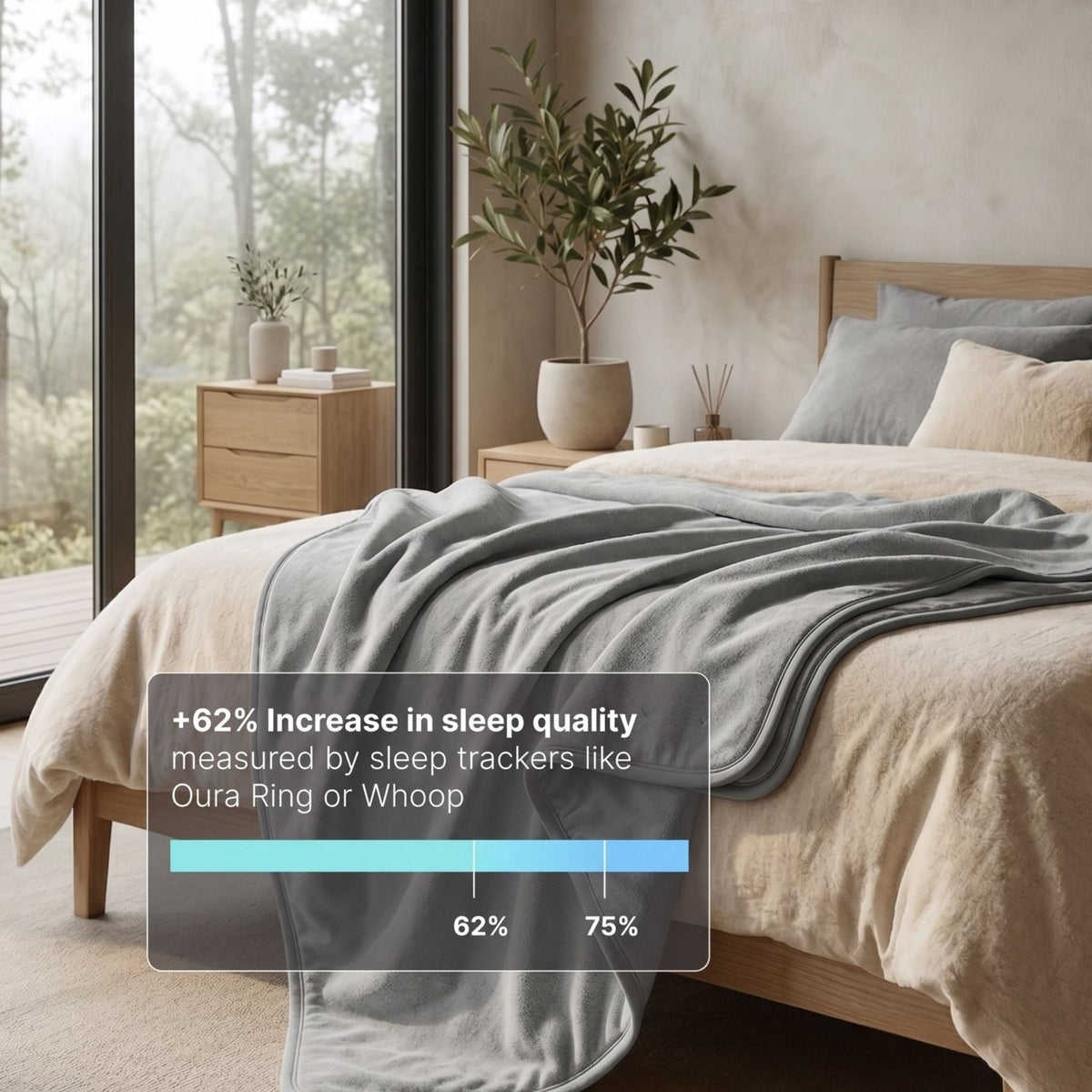 LullaHaven - Silver - Woven Shielding Blanket - Livvewell