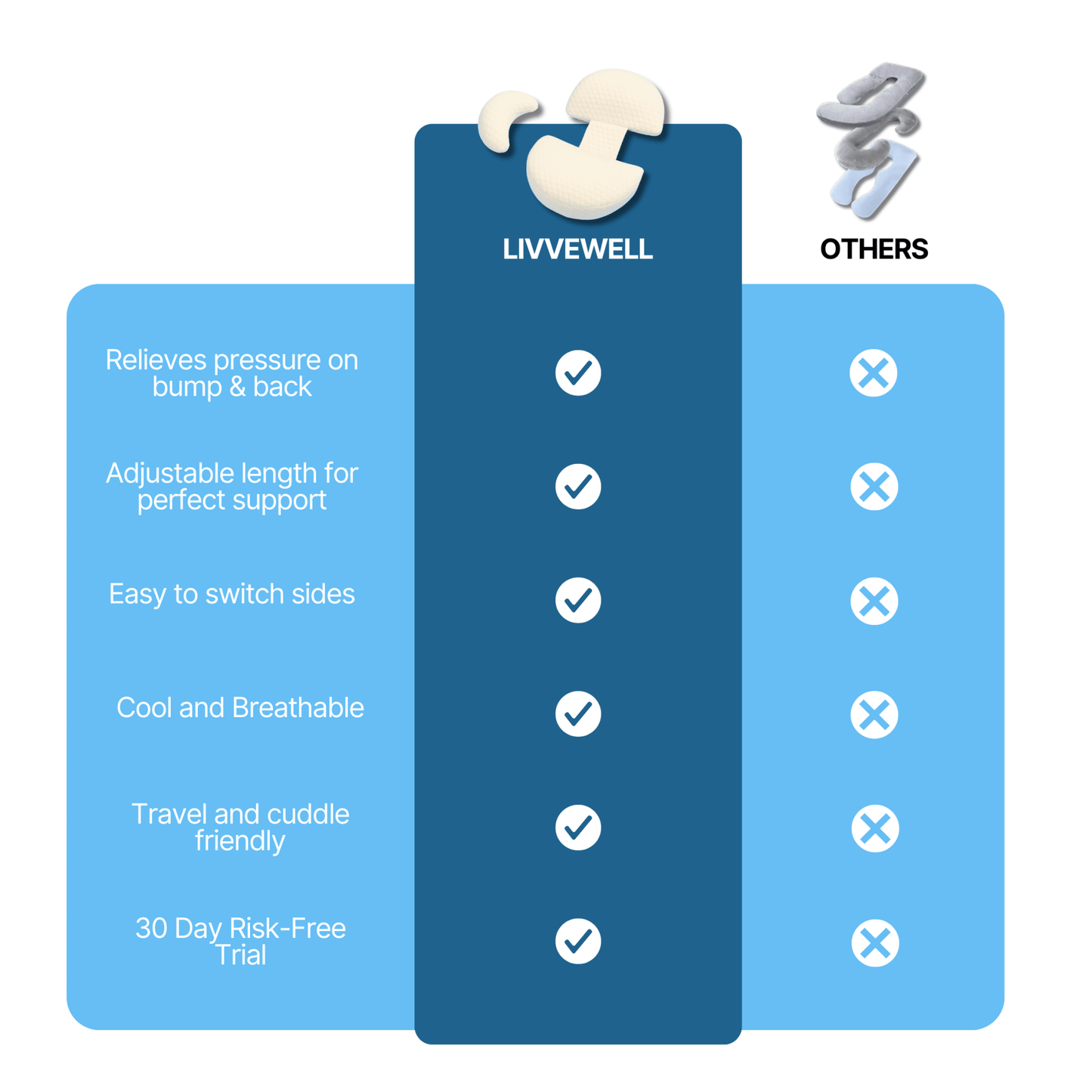 LullaNest™ Pregnancy Pillow - Livvewell
