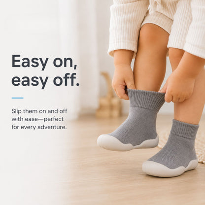 LullaShoe - Non - Slip Baby Sock Shoes - Livvewell