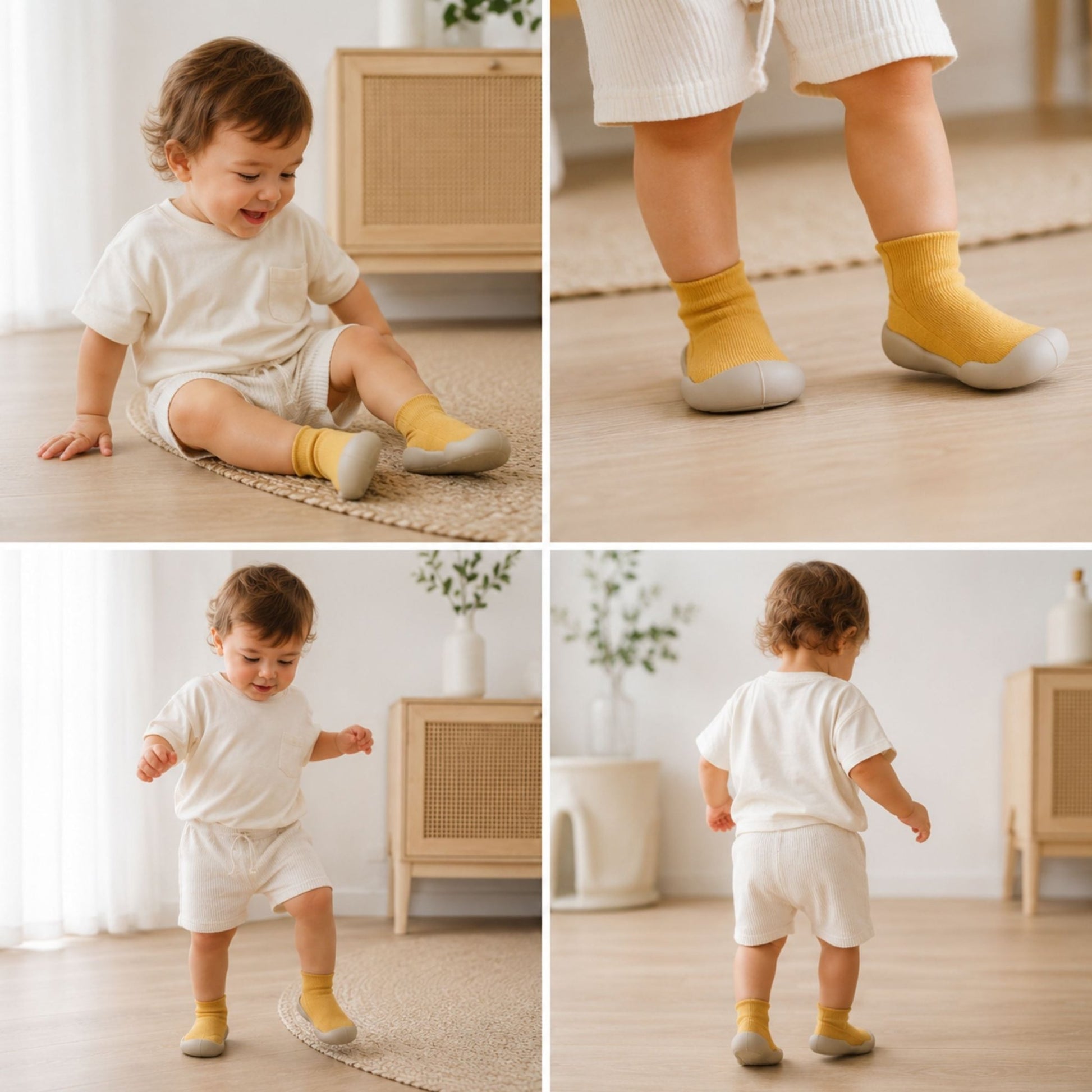 LullaShoe - Non - Slip Baby Sock Shoes - Livvewell