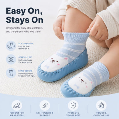 LullaShoe | Non-Slip Baby Sock Shoes - Livvewell