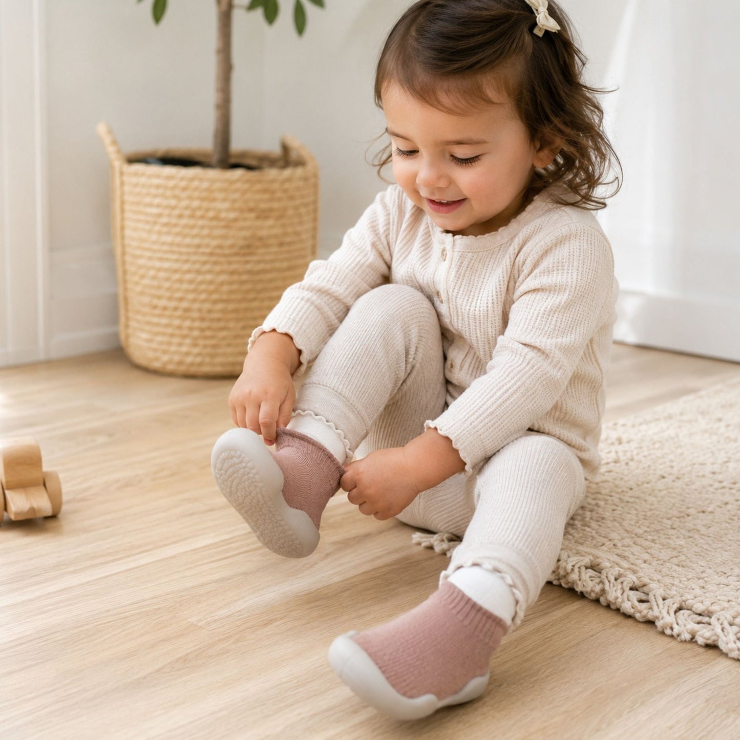 LullaShoe - Non - Slip Baby Sock Shoes - Livvewell