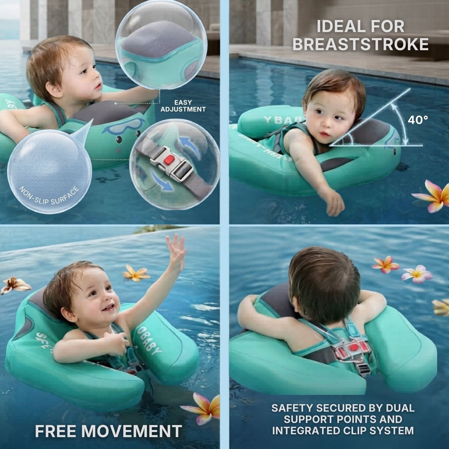 LullaSwim - Non - Inflatable Baby Swim Float - Livvewell