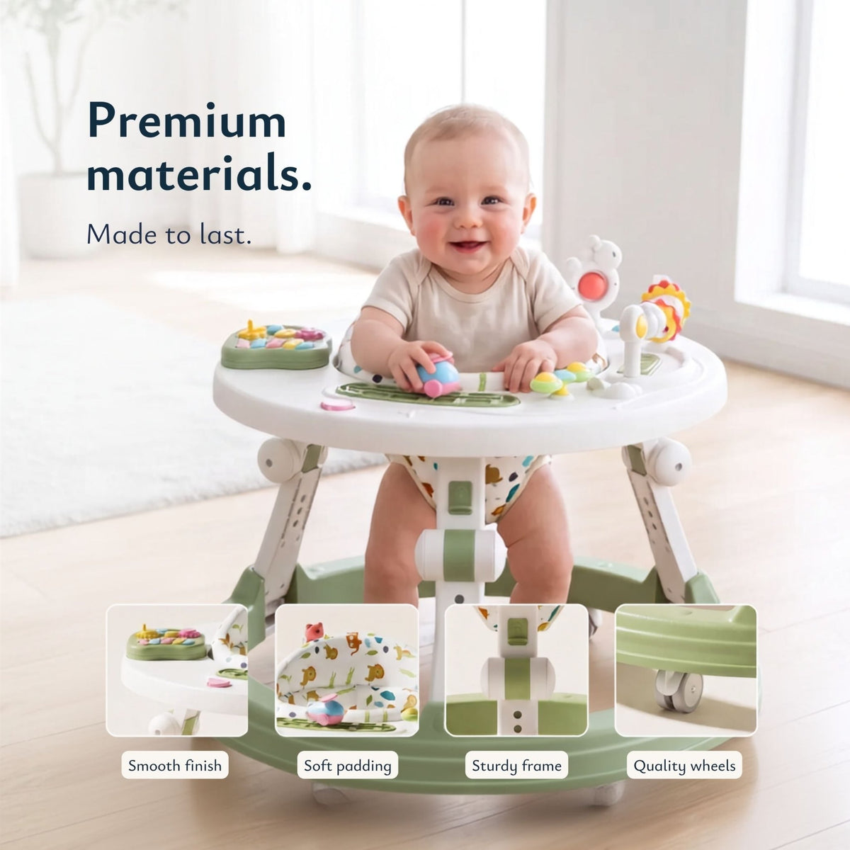 LullaWalker - Anti-Rollover Baby Walker - Livvewell